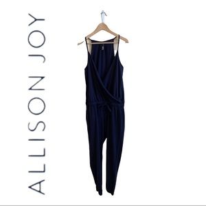 Bobi Los Angles Supreme Jersey Surplice Jumpsuit - Blue